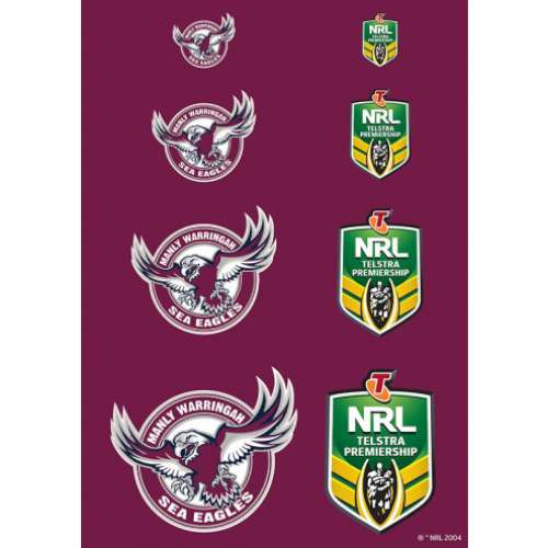 Sea Eagles NRL Logo Icing Sheet - Click Image to Close